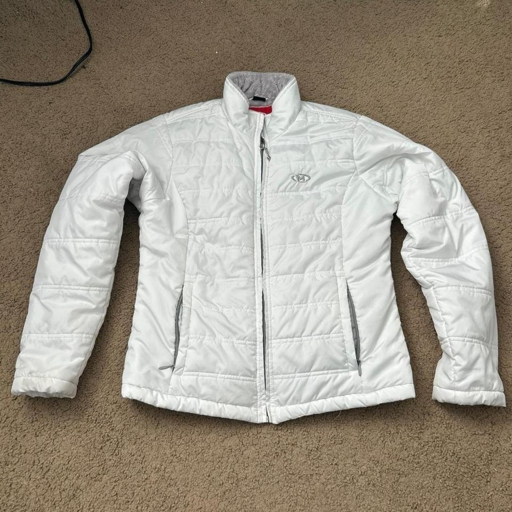 White womens Marker puffer snow jacket